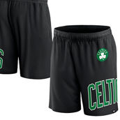 Fanatics Branded Men's Black Boston Celtics Free Throw Mesh Shorts