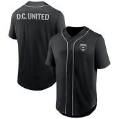 Fanatics Branded Men's Black D.C. United Third Period Fashion Baseball Button-Up Jersey