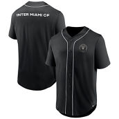 Fanatics Branded Men's Black Inter Miami CF Third Period Fashion Baseball Button-Up Jersey