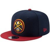New Era Men's Navy/Gold Denver Nuggets Two-Tone 9FIFTY Adjustable Hat