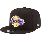 New Era Men's Black Los Angeles Lakers Official Team Color 9FIFTY Snapback Hat
