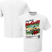 Checkered Flag Sports Men's White Hershel McGriff NASCAR Hall of Fame Class of 2023 Inductee T-Shirt