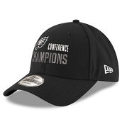 New Era Men's Black Philadelphia Eagles 2022 NFC s Replica 9FORTY Adjustable Hat
