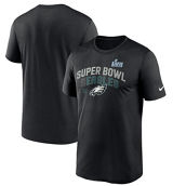 Nike Youth Black Philadelphia Eagles Super Bowl LVII Lockup T-Shirt