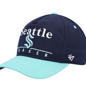 '47 Men's Deep Sea Blue/Light Blue Seattle Kraken Super Hitch Adjustable Snapback Hat