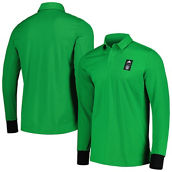 adidas Men's 2023 Player Green Austin FC Travel Long Sleeve Polo