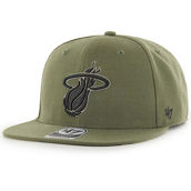'47 Men's Olive Miami Heat Ballpark Camo Captain Snapback Hat