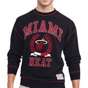 Tommy Jeans Men's Black Miami Heat Peter French Terry Pullover Sweatshirt