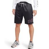 Tommy Jeans Men's Black Miami Heat Mike Mesh Basketball Shorts