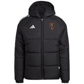 adidas Men's Black Real Salt Lake Winter Raglan Full-Zip Hoodie Jacket