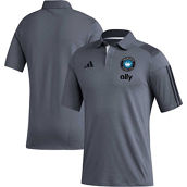adidas Men's Gray Charlotte FC 2023 On-Field Training Polo