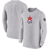 Nike Men's Heather Gray Paris Saint-Germain Knockout Long Sleeve T-Shirt
