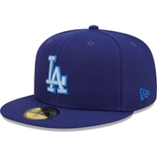 New Era Men's Royal Los Angeles Dodgers Monochrome Camo 59FIFTY Fitted Hat