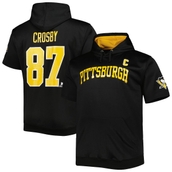 Fanatics Branded Men's Sidney Crosby Black Pittsburgh Penguins Big & Tall Captain Patch Name & Number Pullover Hoodie
