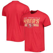 '47 Men's Scarlet San Francisco 49ers Team Stripe T-Shirt