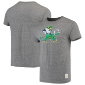 Original Retro Brand Men's Heathered Gray Notre Dame Fighting Irish Vintage Tri-Blend T-Shirt