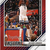 Panini America Anthony Edwards Minnesota Timberwolves Fanatics Exclusive Parallel Panini Instant Career High 48 Points Single Trading Card - Limited Edition of 99