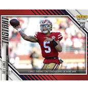 Panini America Trey Lance San Francisco 49ers Fanatics Exclusive Parallel Panini Instant NFL Week 17 Lance Throws Two downs in Home Win Single Rookie Trading Card - Limited Edition of 99