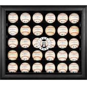 Fanatics Authentic Texas Rangers Logo Black Framed 30-Ball Display Case