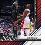 Panini America Jaylen Brown Boston Celtics Fanatics Exclusive Parallel Panini Instant Brown's Second-Half Performance Surge Fuels Celtics Single Trading Card - Limited Edition of 99