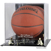 Fanatics Authentic Jim Calhoun Connecticut Huskies Golden Classic Team Logo Basketball Display Case with Mirror Back