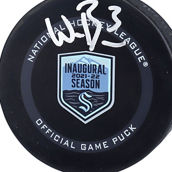 Fanatics Authentic Will Borgen Seattle Kraken Autographed 2021-22 Inaugural Season Official Game Puck