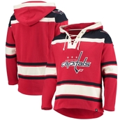 '47 Men's Red Washington Capitals Superior Lacer Pullover Hoodie