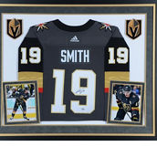 Fanatics Authentic Reilly Smith Vegas Golden Knights Deluxe Framed Autographed Black Adidas Authentic Jersey
