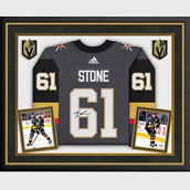 Fanatics Authentic Mark Stone Vegas Golden Knights Deluxe Framed Autographed Adidas Authentic Jersey