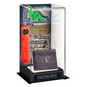 Fanatics Authentic Notre Dame Fighting Irish Tall Display Case with Bench From Notre Dame Stadium