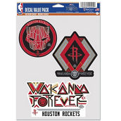 WinCraft Houston Rockets Three-Pack Black Panther 2 Fan Decal Set