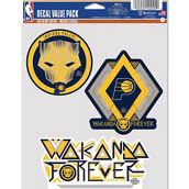 WinCraft Indiana Pacers Three-Pack Black Panther 2 Fan Decal Set