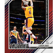 Panini America LeBron James Los Angeles Lakers Fanatics Exclusive Parallel Panini Instant First Player in NBA History with 30K Points 10K Rebounds and 9K Assists Single Trading Card - Limited Edition of 99