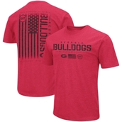 Colosseum Men's Red Georgia Bulldogs OHT Military Appreciation Team Color 2-Hit T-Shirt