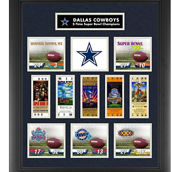 Fanatics Authentic Dallas Cowboys Framed Super Bowl Replica Ticket & Score Collage - Limited Edition of 1000