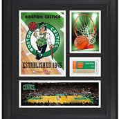 Fanatics Authentic Boston Celtics Framed 15'' x 17'' Team Logo Collage with Team-Used Basketball - Limited Edition of 250