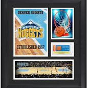 Fanatics Authentic Denver Nuggets Framed 15'' x 17'' Team Logo Collage with Team-Used Basketball - Limited Edition of 250