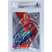 Panini America Cristiano Ronaldo Portugal National Team Autographed 2020-21 Panini Mosaic #160 BAS Authenticated Card