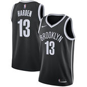 Nike Men's James Harden Black Brooklyn Nets 2020/21 Swingman Jersey - Icon Edition