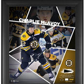 Fanatics Authentic Charlie McAvoy Boston Bruins Framed 15'' x 17'' Impact Player Collage with a Piece of Game-Used Puck - Limited Edition of 500