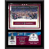 Fanatics Authentic Colorado Avalanche 2022 Stanley Cup s 12'' x 15'' Sublimated Plaque with Game-Used Ice from the 2022 Stanley Cup Final - Limited Edition of 2022