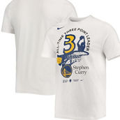 Nike Men's Stephen Curry White Golden State Warriors All Time Three Leader T-Shirt
