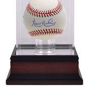 Fanatics Authentic Aaron Nola Philadelphia Phillies Autographed Baseball & Mahogany Baseball Display Case