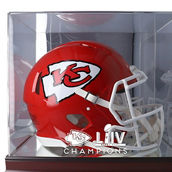 Fanatics Authentic Kansas City Chiefs Super Bowl LIV s Mahogany Helmet Logo Display Case