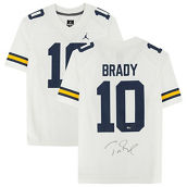 Fanatics Authentic Tom Brady White Michigan Wolverines Autographed Game Jersey