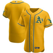 Nike Men's Gold Oakland Athletics Authentic Official Team Jersey