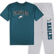 Concepts Sport Men's Midnight Green/Heather Gray Philadelphia Eagles Big & Tall T-Shirt & Pajama Pants Sleep Set
