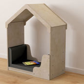 Flash Furniture Wooden Reading Nook with Soft Padded Seating