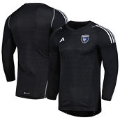 adidas Men's Black San Jose Earthquakes 2023 Goalkeeper Long Sleeve Replica Jersey