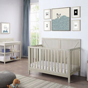 Suite Bebe Barnside 4-in-1 Convertible Crib Washed Gray